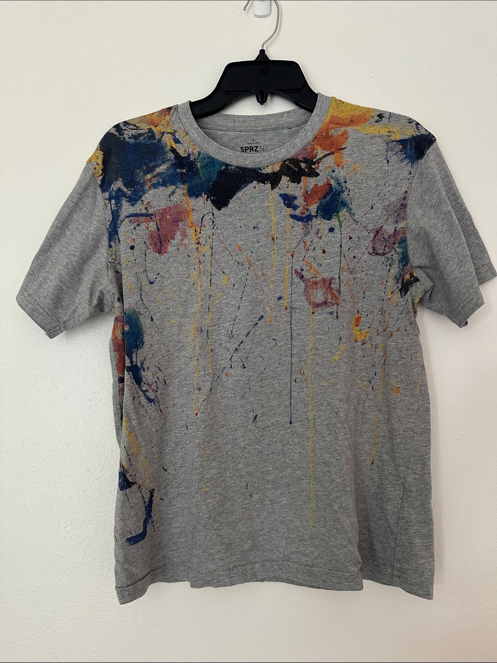 SPRZNY Sam Francis MoMA Uniqlo Special Edition Gray Cotton T-Shirt Size Small